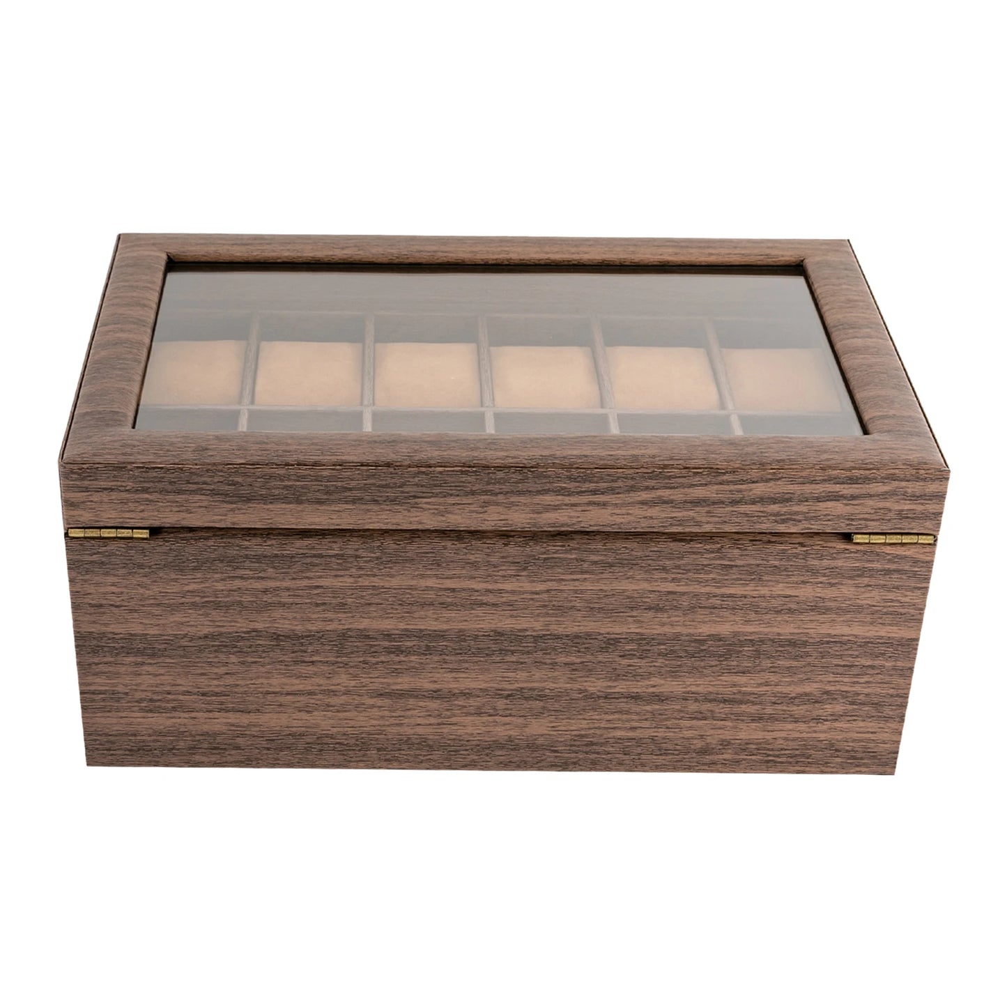 24-Slot Collector Watch Display Case – Rustic Wood Edition