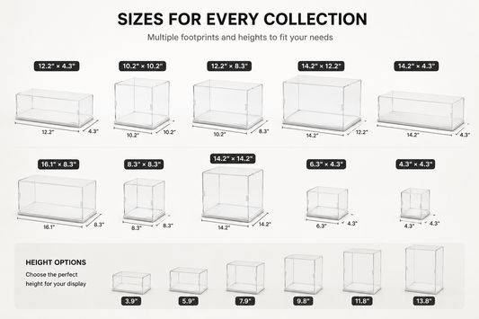 Clear Acrylic Display Case – Dustproof Collector Showcase