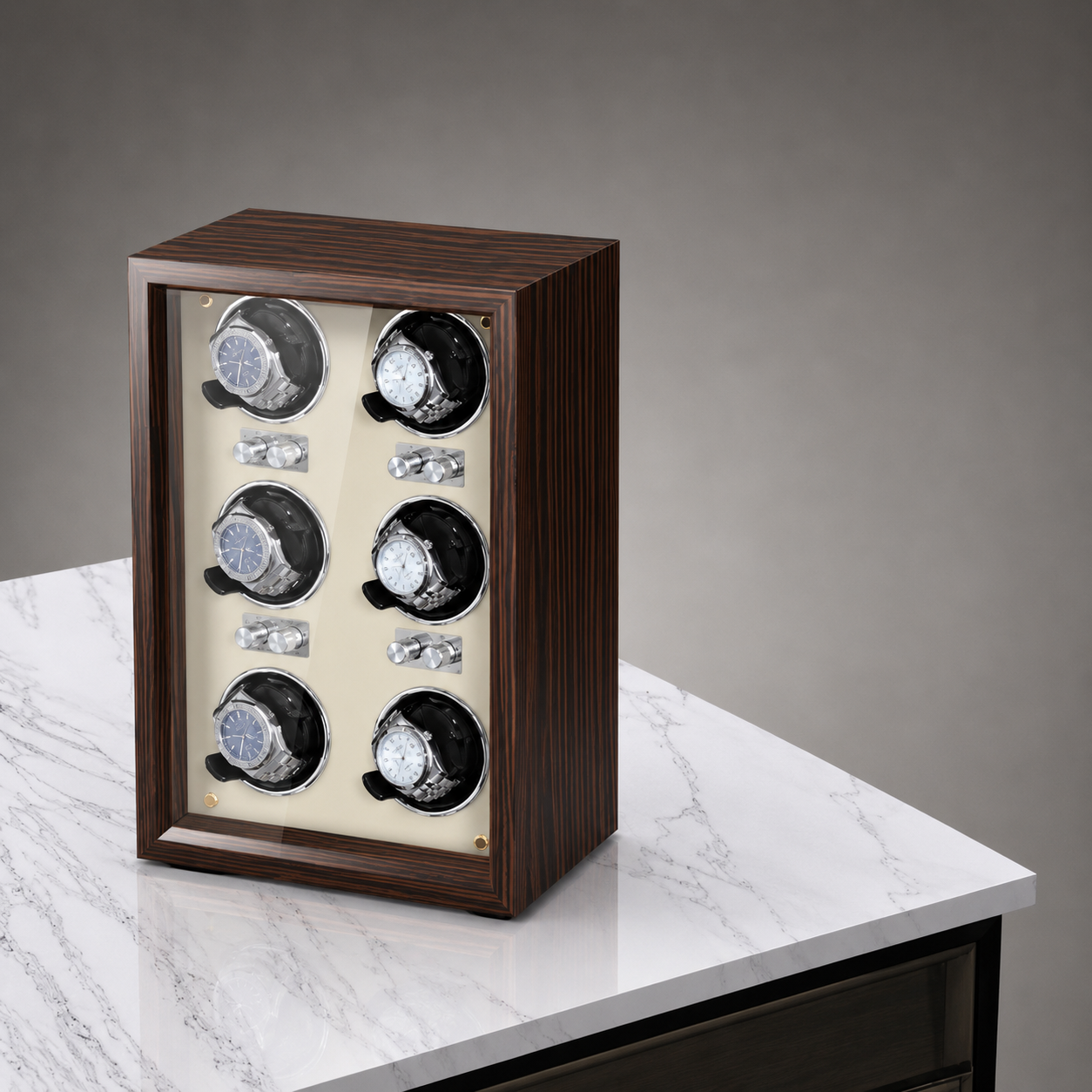 Luxury Automatic Watch Winder Cabinet – Japanese Mabuchi Motor | 1, 2, 4 & 6 Watch Models