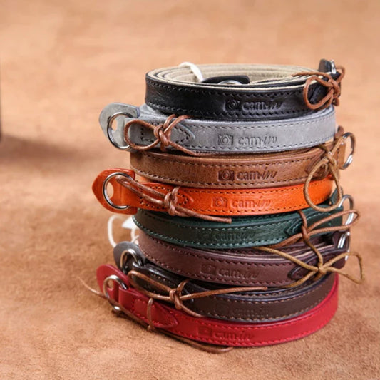Heritage Leather Camera Strap – Vintage Full-Grain Leather Carry Strap