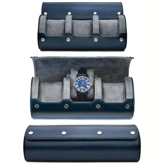 Luxury Watch Roll Travel Case – 6 Slot Collector Edition