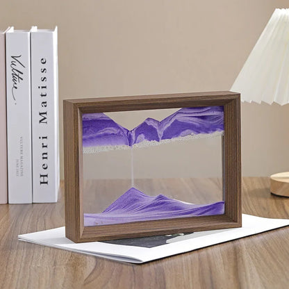Walnut Sandscape Frame – Moving Sand Art Display