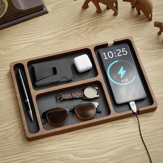 Executive Valet Tray – Wooden EDC Organizer