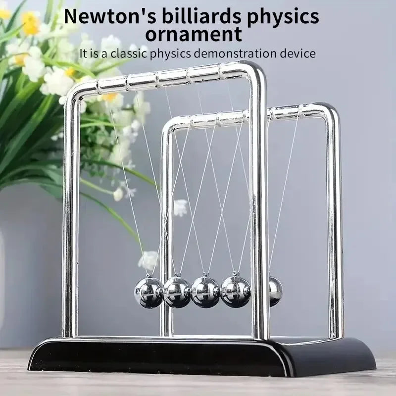 Modern Newton's Cradle – Kinetic Momentum Desk Sculpture
