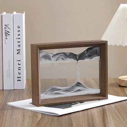 Walnut Sandscape Frame – Moving Sand Art Display