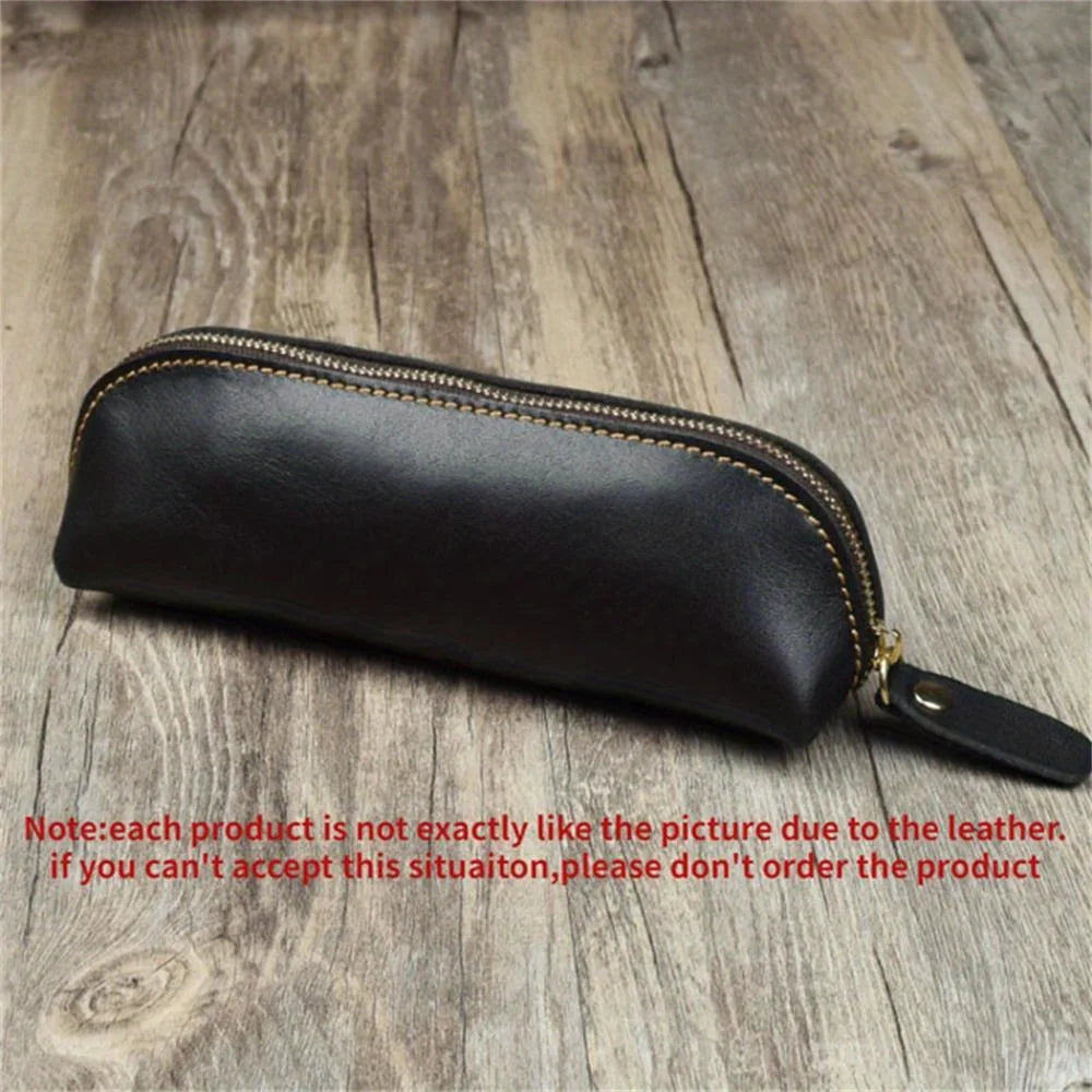 Vintage Leather Pen Sleeve – Handmade Fountain Pen Carry Case
