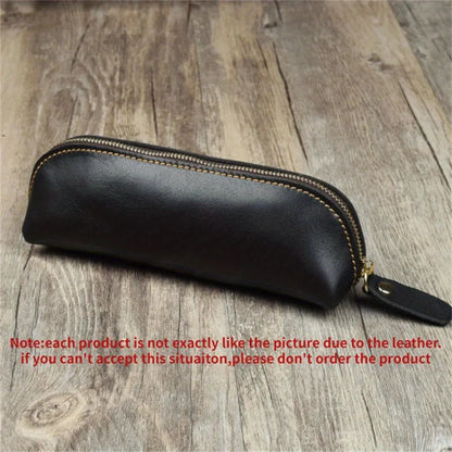 Vintage Leather Pen Sleeve – Handmade Fountain Pen Carry Case