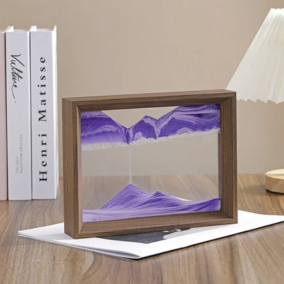 Walnut Sandscape Frame – Moving Sand Art Display