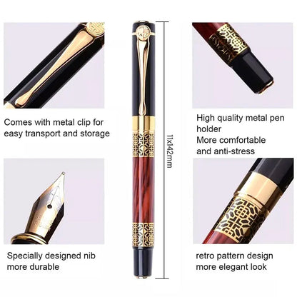 Executive Fountain Pen – Refillable Fine Nib Pen