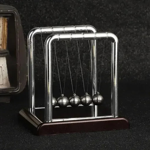 Modern Newton's Cradle – Kinetic Momentum Desk Sculpture
