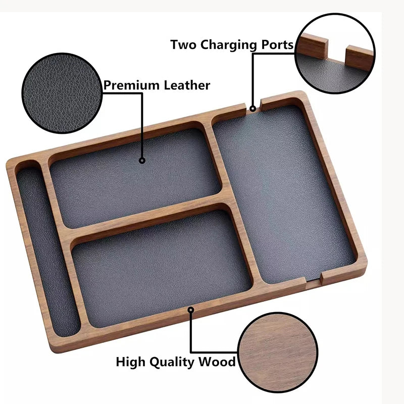 Executive Valet Tray – Wooden EDC Organizer
