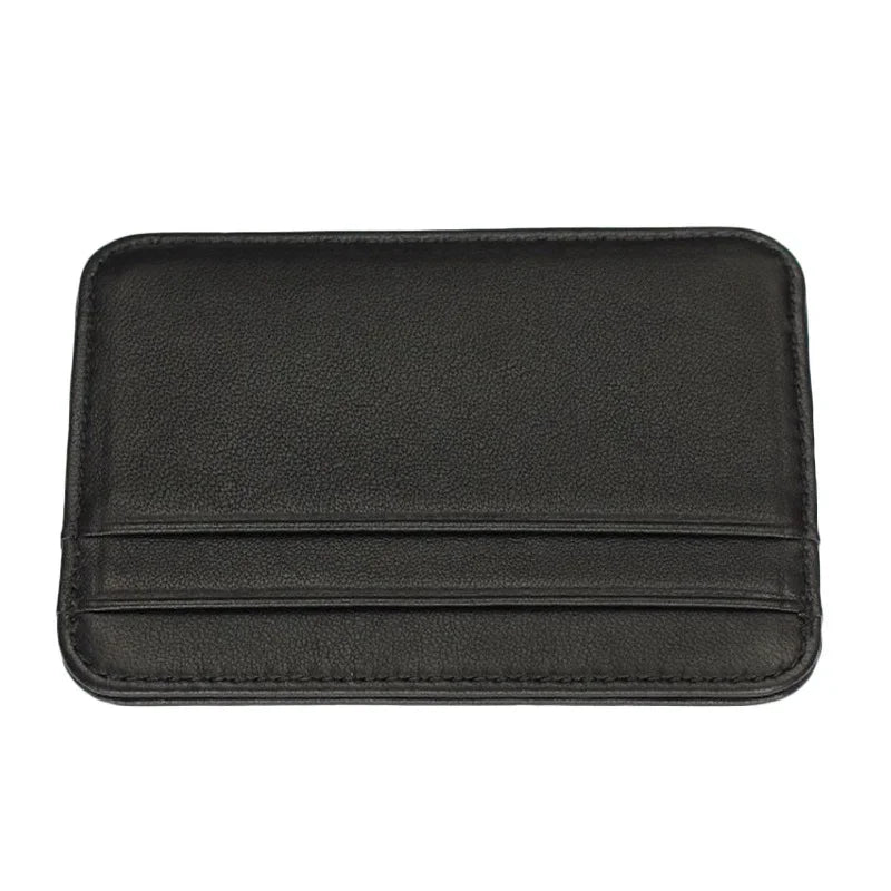 Slim Leather Card Holder Wallet – Minimalist Front Pocket Wallet