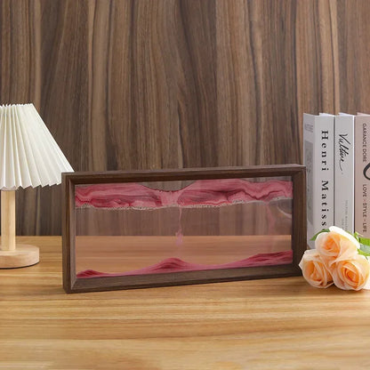 Walnut Sandscape Frame – Moving Sand Art Display