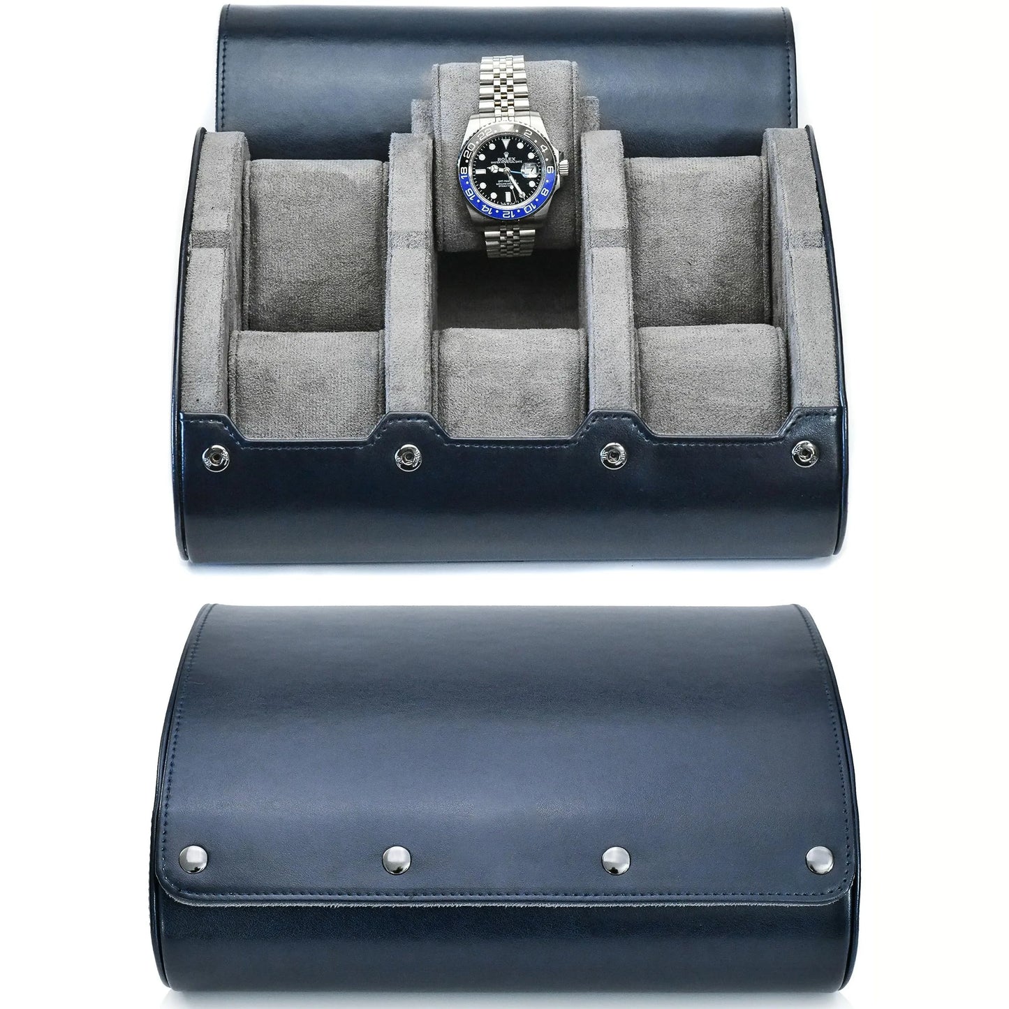 Luxury Watch Roll Travel Case – 6 Slot Collector Edition