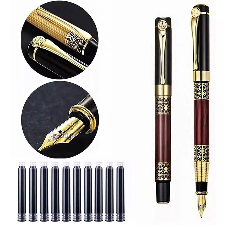 Executive Fountain Pen – Refillable Fine Nib Pen