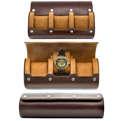 Luxury Watch Roll Travel Case – 6 Slot Collector Edition
