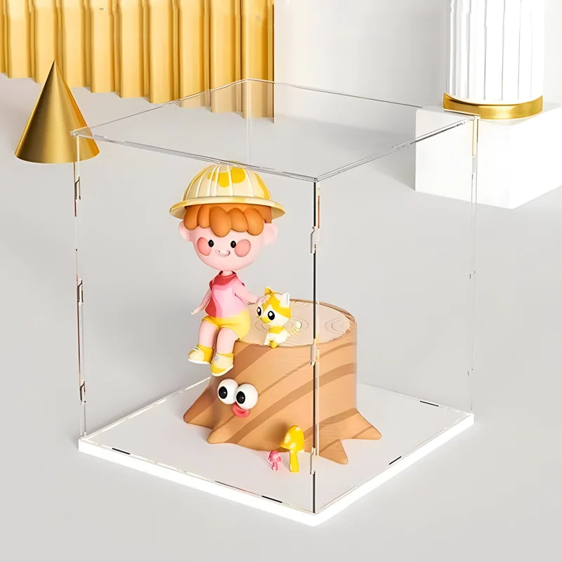 Clear Acrylic Display Case – Dustproof Collector Showcase