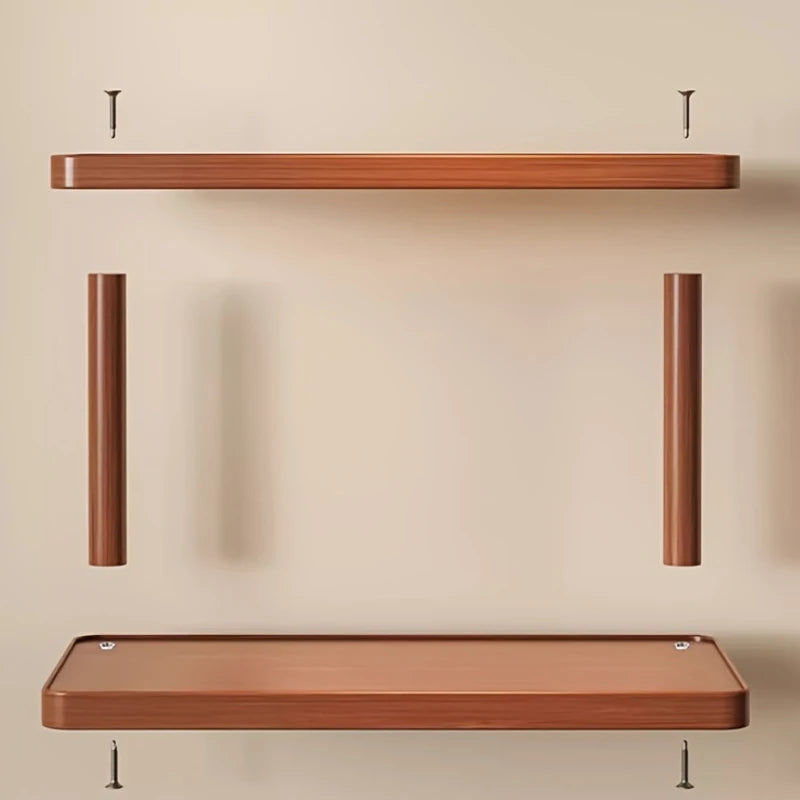 Walnut Display Shelf – Two-Tier Desk Organizer
