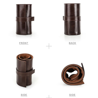 Heritage Leather Watch Roll – 6 Watch Travel Case