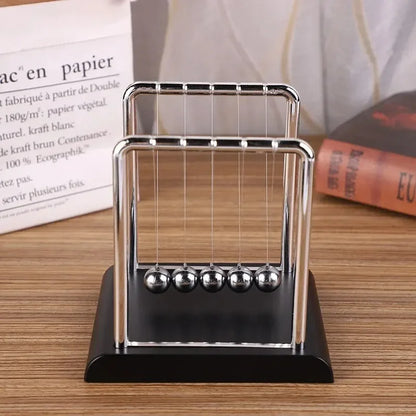 Modern Newton's Cradle – Kinetic Momentum Desk Sculpture