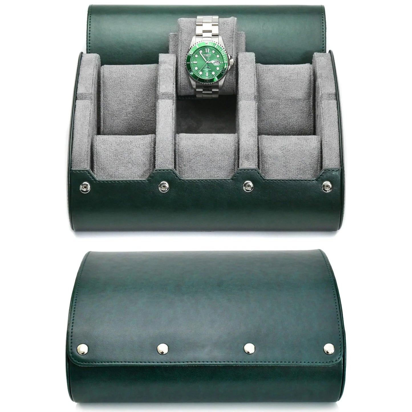 Luxury Watch Roll Travel Case – 6 Slot Collector Edition