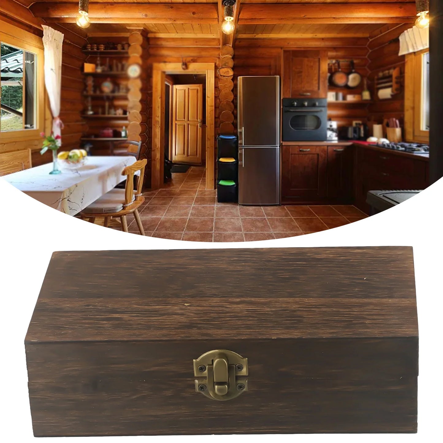 Heritage Wooden Keepsake Box – Rustic Storage Chest