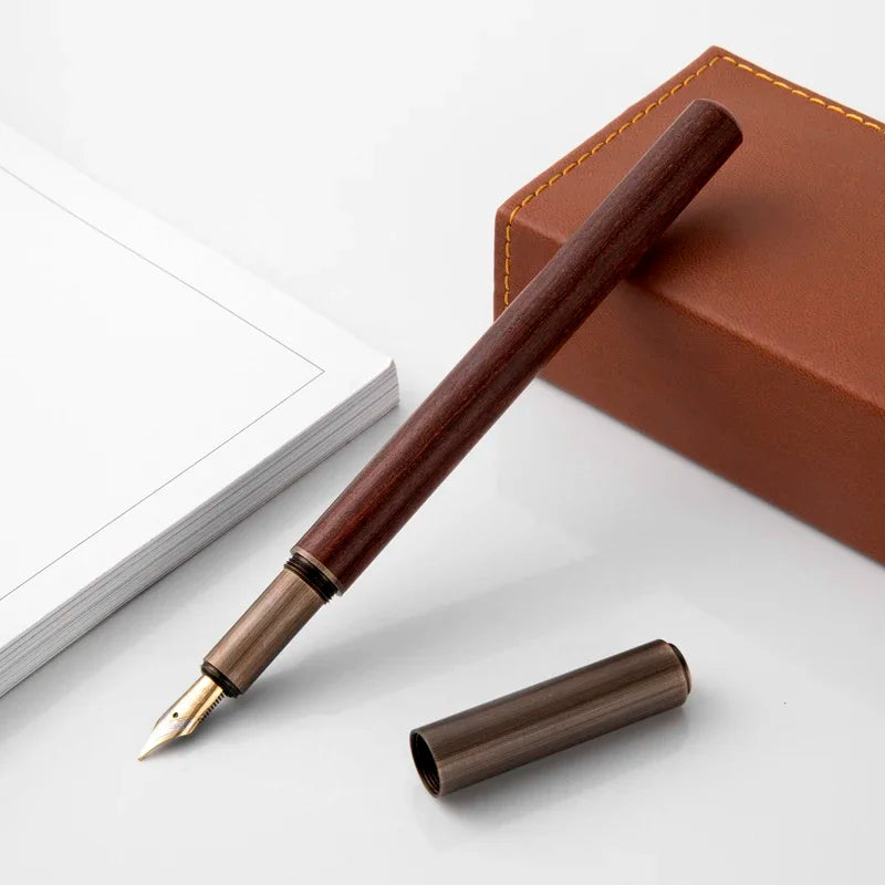 Heritage Wood Fountain Pen – Fine Nib Writing Pen