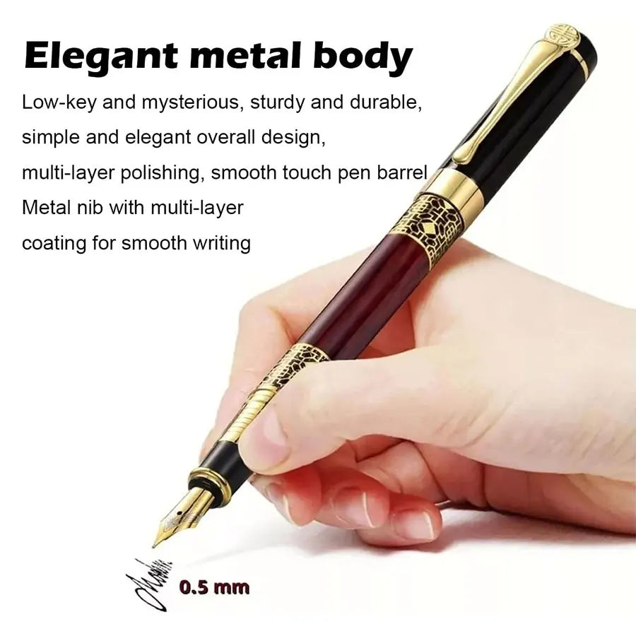 Executive Fountain Pen – Refillable Fine Nib Pen