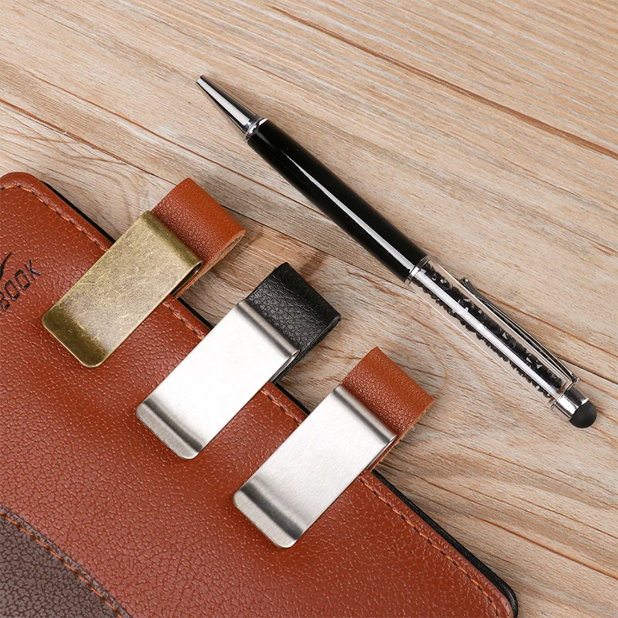 Leather Pen Holder Clip – Handmade Journal Pen Loop