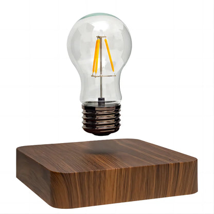 Magnetic Levitating Bulb Lamp with Walnut Base | Studio Analog