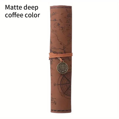 Vintage Leather Pen Roll | Travel Writing Case | Studio Analog
