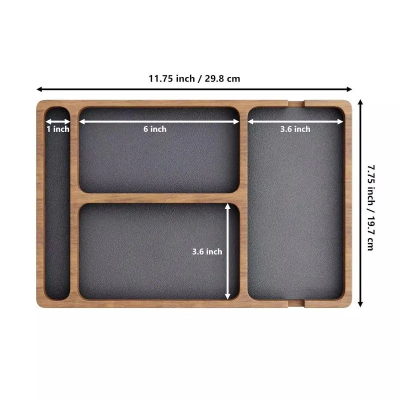 Executive Valet Tray – Wooden EDC Organizer