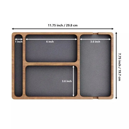 Executive Valet Tray – Wooden EDC Organizer