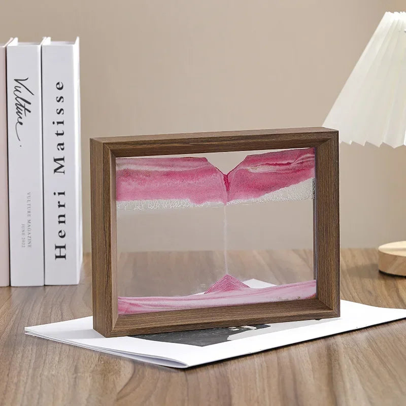 Walnut Sandscape Frame – Moving Sand Art Display