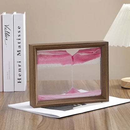 Walnut Sandscape Frame – Moving Sand Art Display