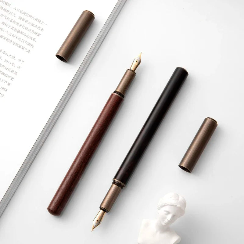 Heritage Wood Fountain Pen – Fine Nib Writing Pen