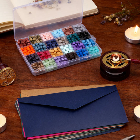 Complete Wax Seal Stamp Kit – 624 Piece Letter Sealing Set