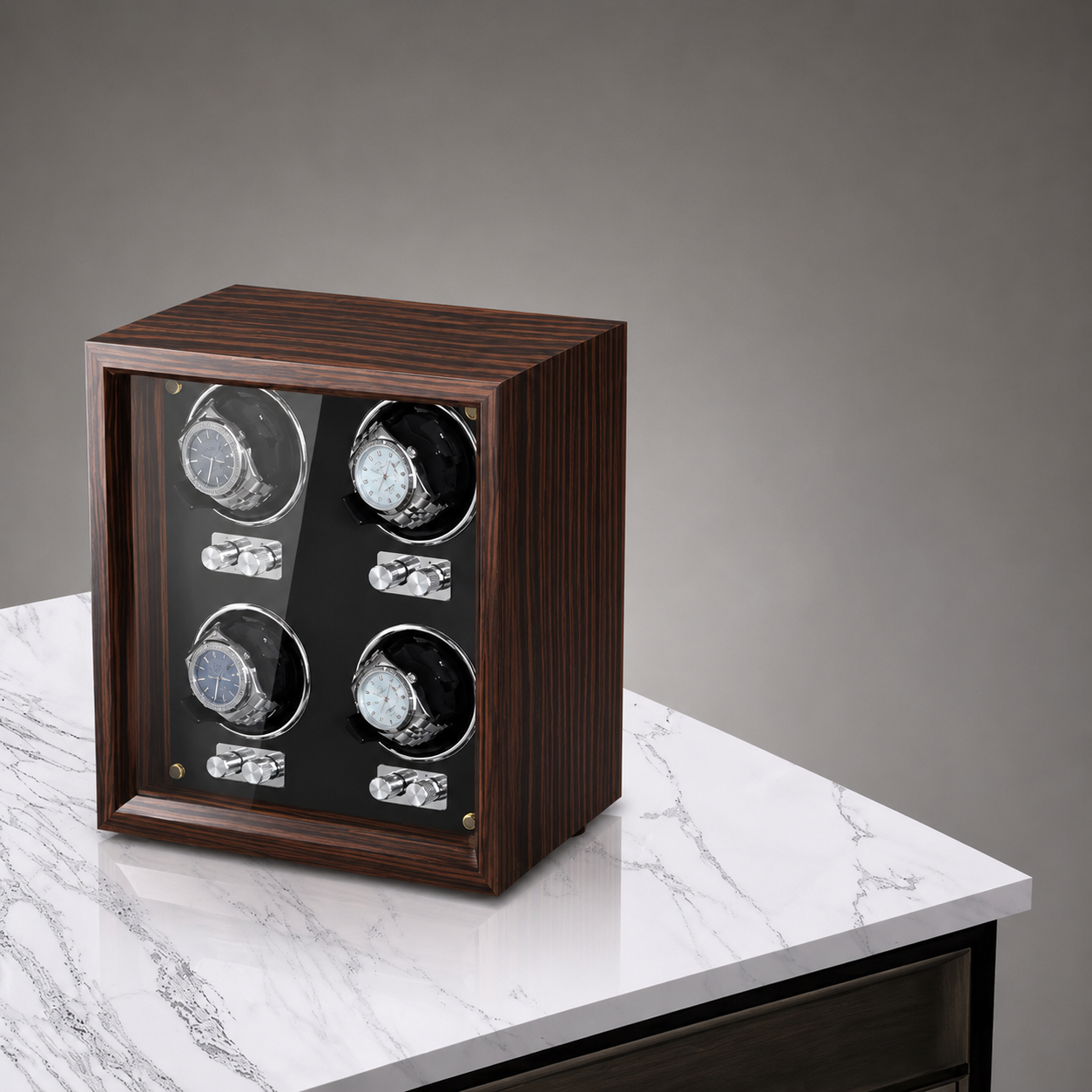 Luxury Automatic Watch Winder Cabinet – Japanese Mabuchi Motor | 1, 2, 4 & 6 Watch Models