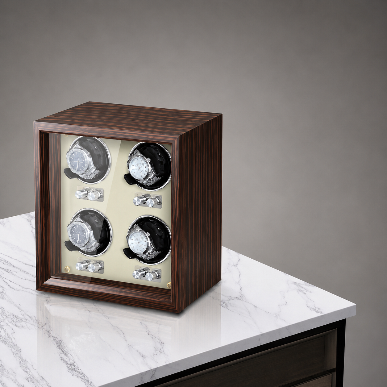 Luxury Automatic Watch Winder Cabinet – Japanese Mabuchi Motor | 1, 2, 4 & 6 Watch Models