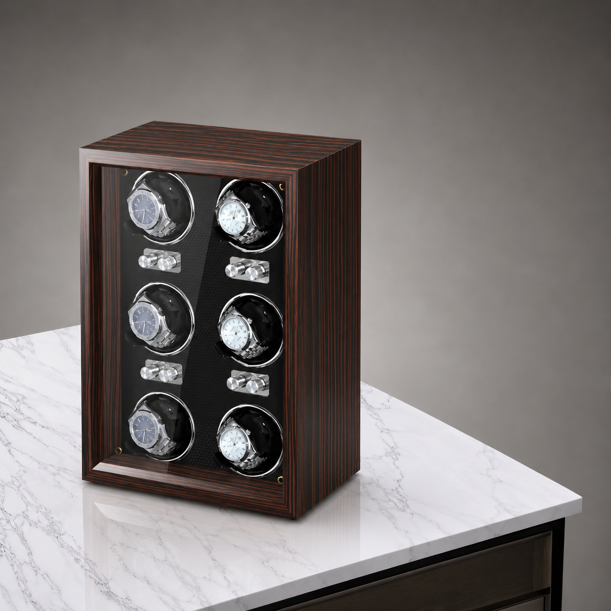 Luxury Automatic Watch Winder Cabinet – Japanese Mabuchi Motor | 1, 2, 4 & 6 Watch Models