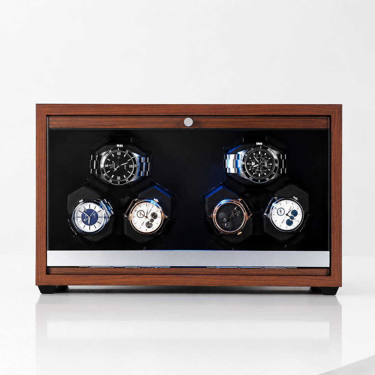 Luxury Automatic Watch Winder Cabinet – 6 & 18 Watch Collector Display Case