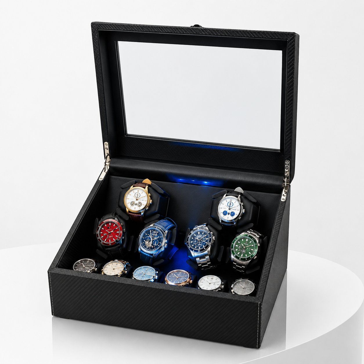 Luxury Automatic Watch Winder Cabinet – 6 & 18 Watch Collector Display Case