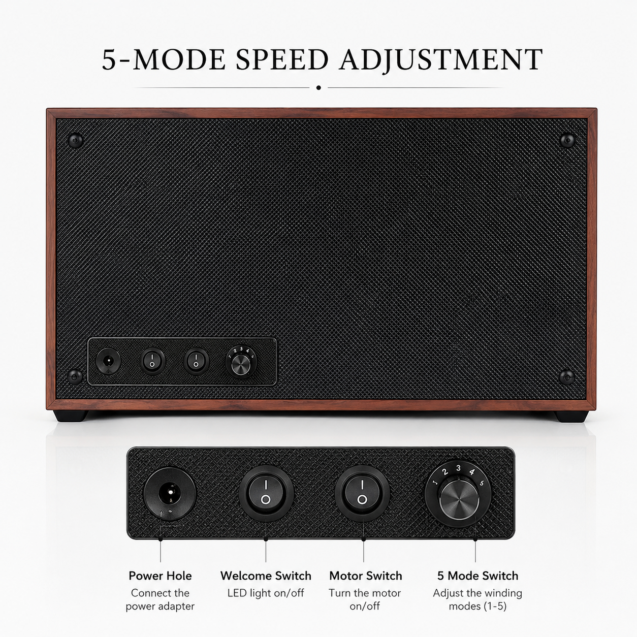 Luxury Automatic Watch Winder Cabinet – 6 & 18 Watch Collector Display Case
