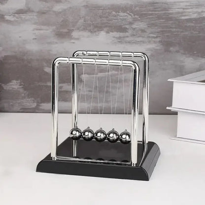 Modern Newton's Cradle – Kinetic Momentum Desk Sculpture
