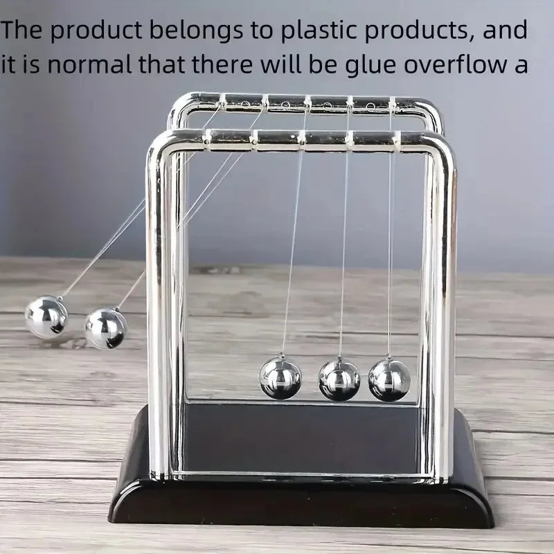 Modern Newton's Cradle – Kinetic Momentum Desk Sculpture