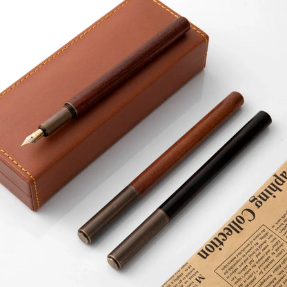 Heritage Wood Fountain Pen – Fine Nib Writing Pen