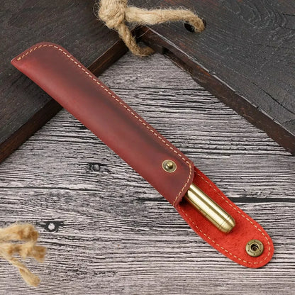 Heritage Leather Pen Sleeve – Handmade Fountain Pen Case