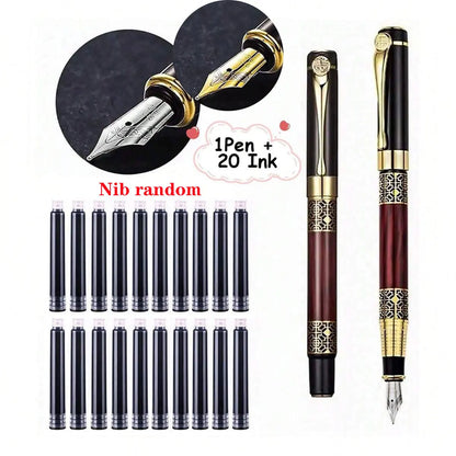 Executive Fountain Pen – Refillable Fine Nib Pen