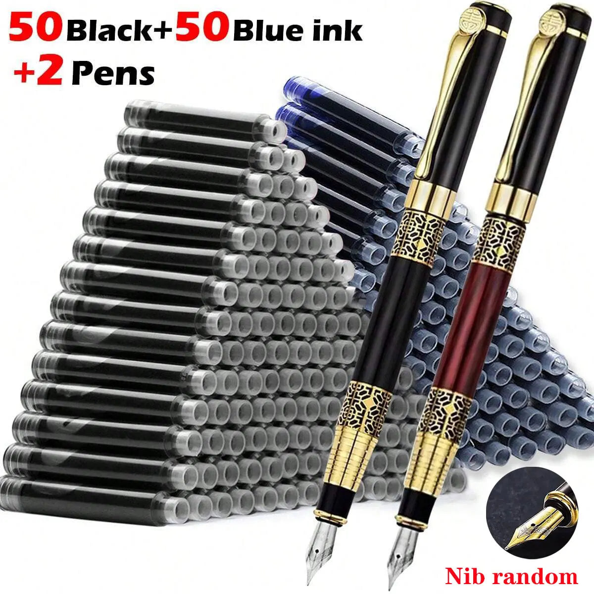 Executive Fountain Pen – Refillable Fine Nib Pen
