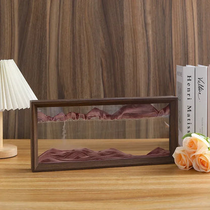 Walnut Sandscape Frame – Moving Sand Art Display